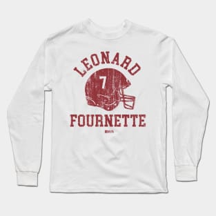 Leonard Fournette Tampa Bay Helmet Font Long Sleeve T-Shirt